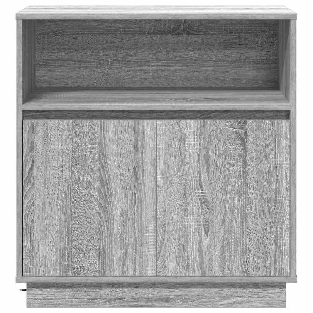 Madia LED Grigio Sonoma 71 x 34,5 x 75 cm Legno multistrato