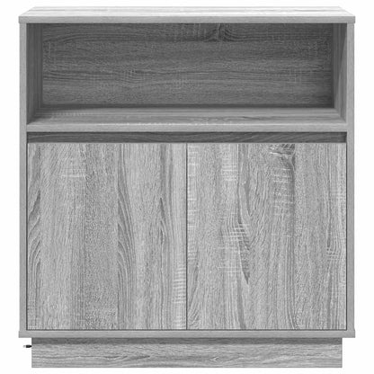 Madia LED Grigio Sonoma 71 x 34,5 x 75 cm Legno multistrato