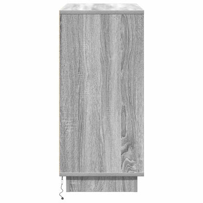 Madia LED Grigio Sonoma 71 x 34,5 x 75 cm Legno multistrato