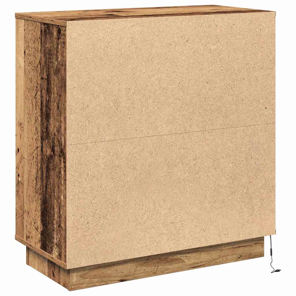 Madia LED Legno vecchio 71 x 34,5 x 75 cm Legno multistrato