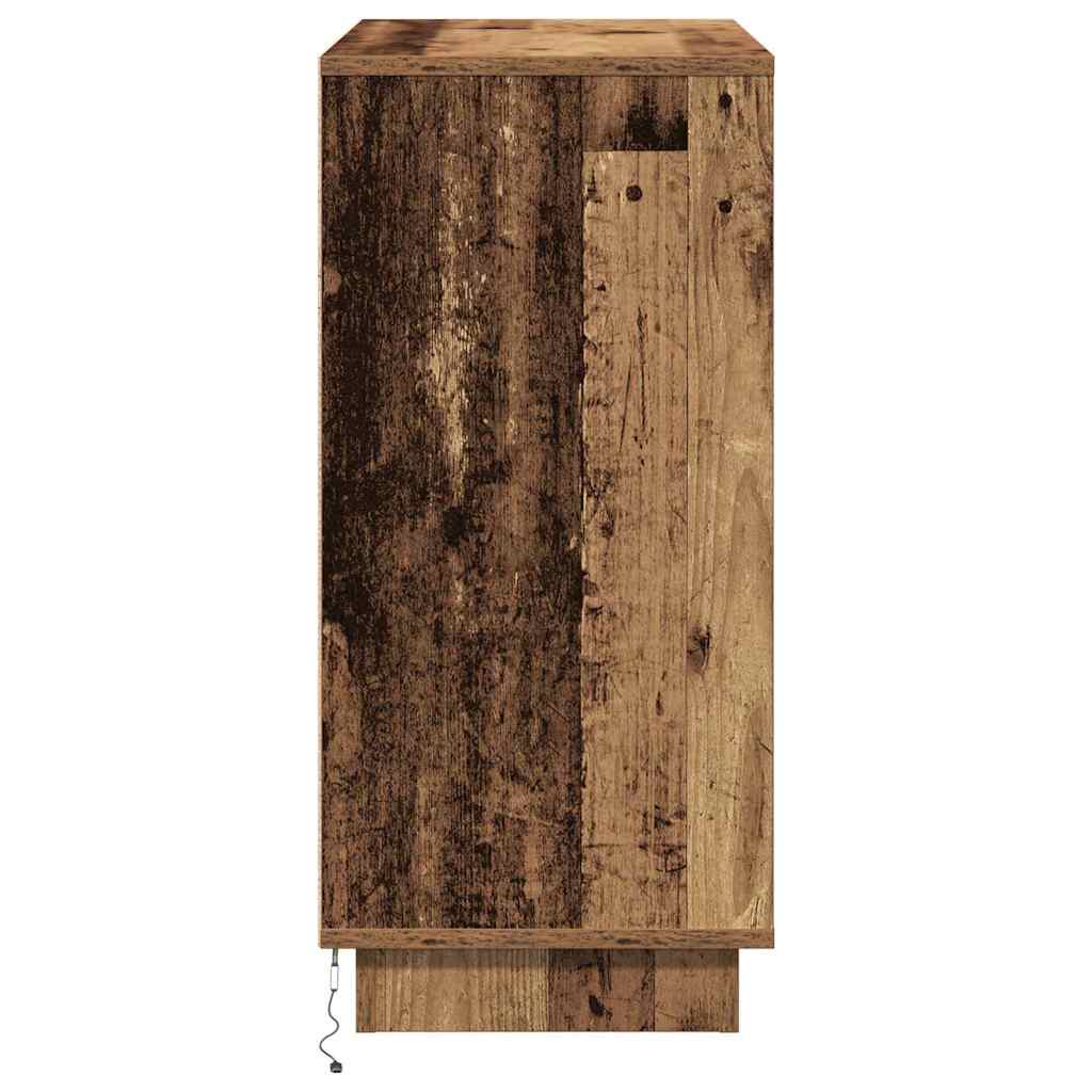 Madia LED Legno vecchio 71 x 34,5 x 75 cm Legno multistrato