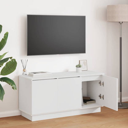 Mobile TV Bianco 100 x 38 x 49 cm Legno multistrato