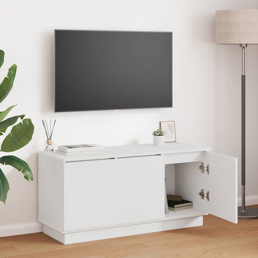 Mobile TV Bianco 100 x 38 x 49 cm Legno multistrato