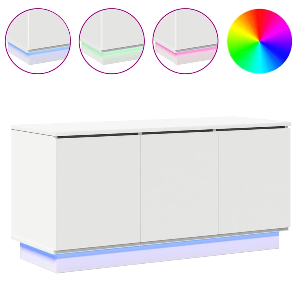 Mobile TV Bianco 100 x 38 x 49 cm Legno multistrato