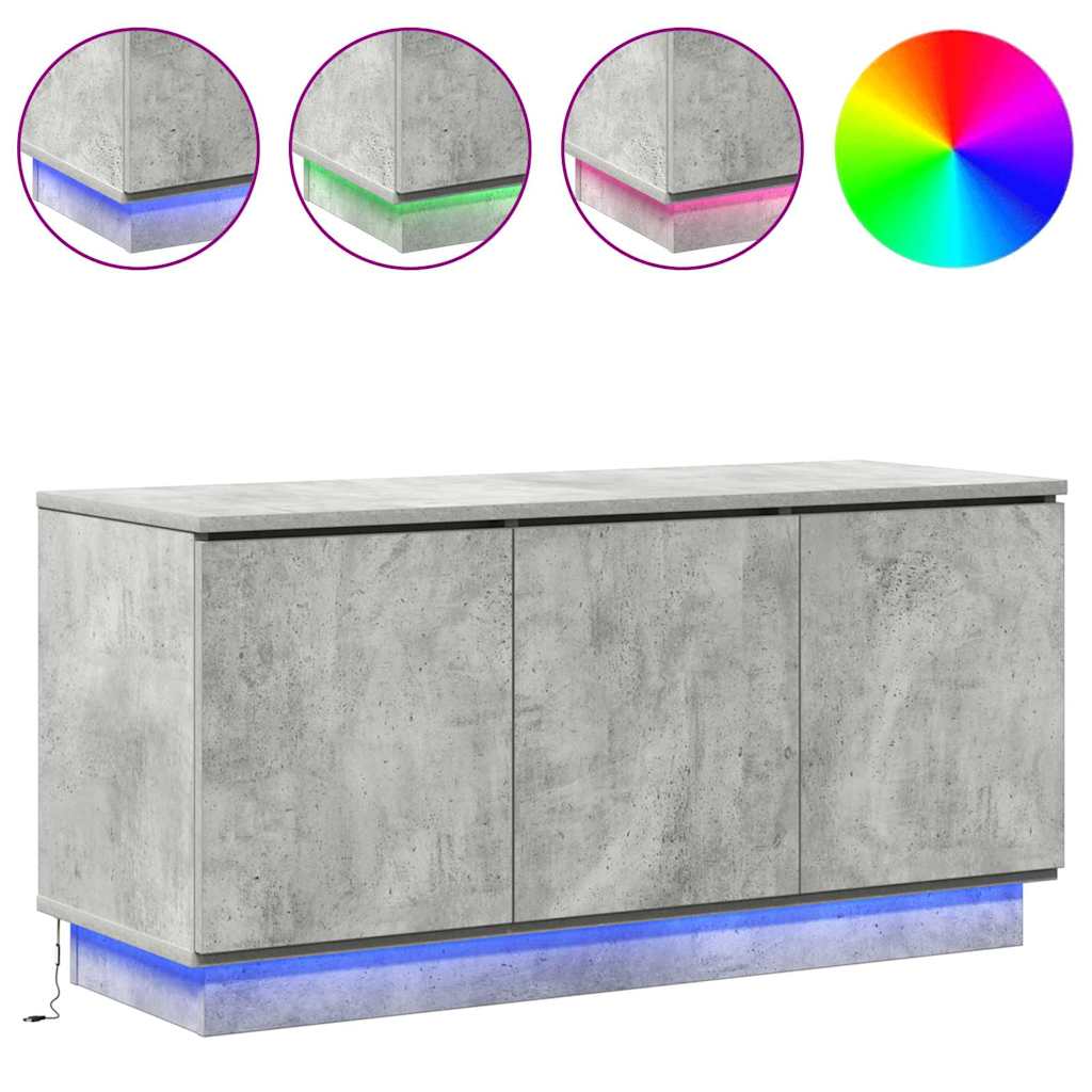 Mobile TV 100 x 38 x 49 cm Grigio cemento Legno ingegnerizzato | homemem39