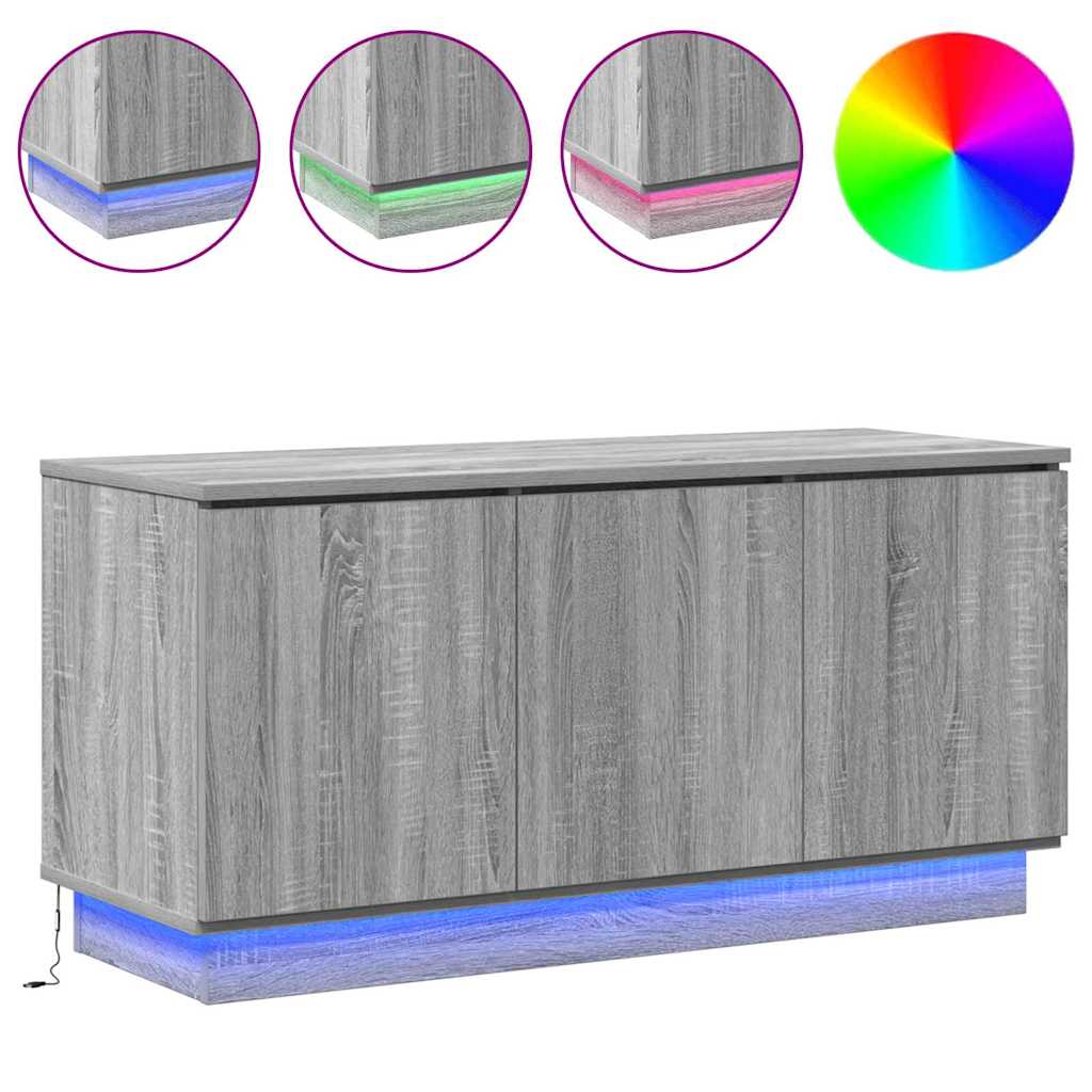 Mobile TV Grigio Sonoma 100 x 38 x 49 cm Legno multistrato