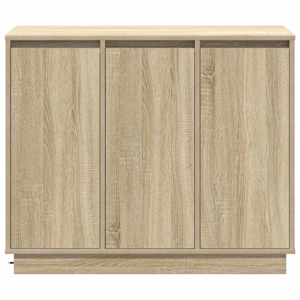 Madia LED Rovere Sonoma 90 x 32 x 75 cm Legno multistrato