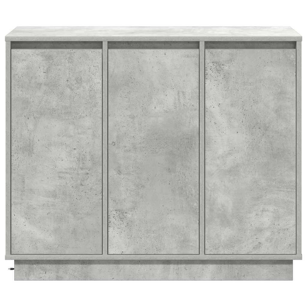 Madia LED Grigio cemento 90 x 32 x 75 cm Legno multistrato