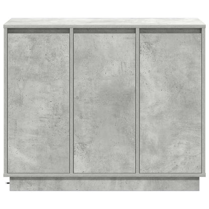 Madia LED Grigio cemento 90 x 32 x 75 cm Legno multistrato