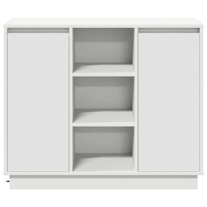 Madia LED Bianco 90 x 32 x 75 cm Legno multistrato