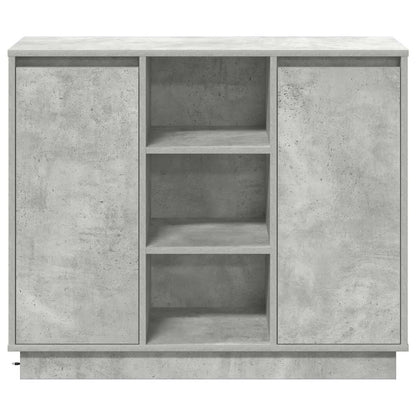 Madia LED Grigio cemento 90 x 32 x 75 cm Legno multistrato