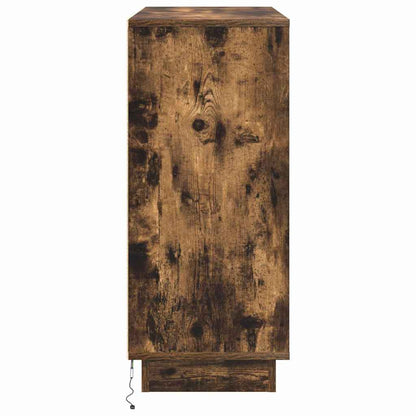 Madia LED Rovere fumé 90 x 32 x 75 cm Legno ingegnerizzato | homemem39