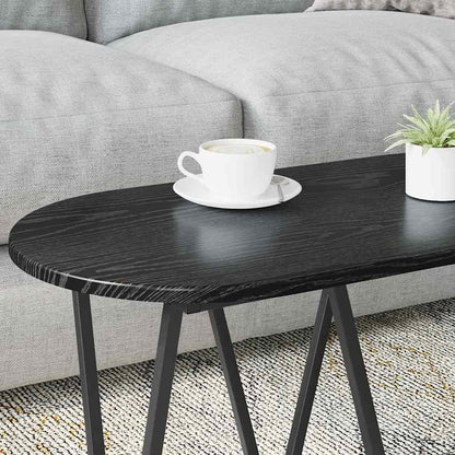 Tavolino da salotto Rovere Nero 80 x 40 x 40.5 cm