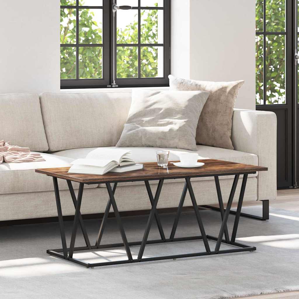 Tavolino da salotto Rovere fumé 100 x 50 x 40 cm | homemem39