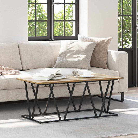 Tavolino da salotto Rovere artigianale 100 x 50 x 40 cm | homemem39