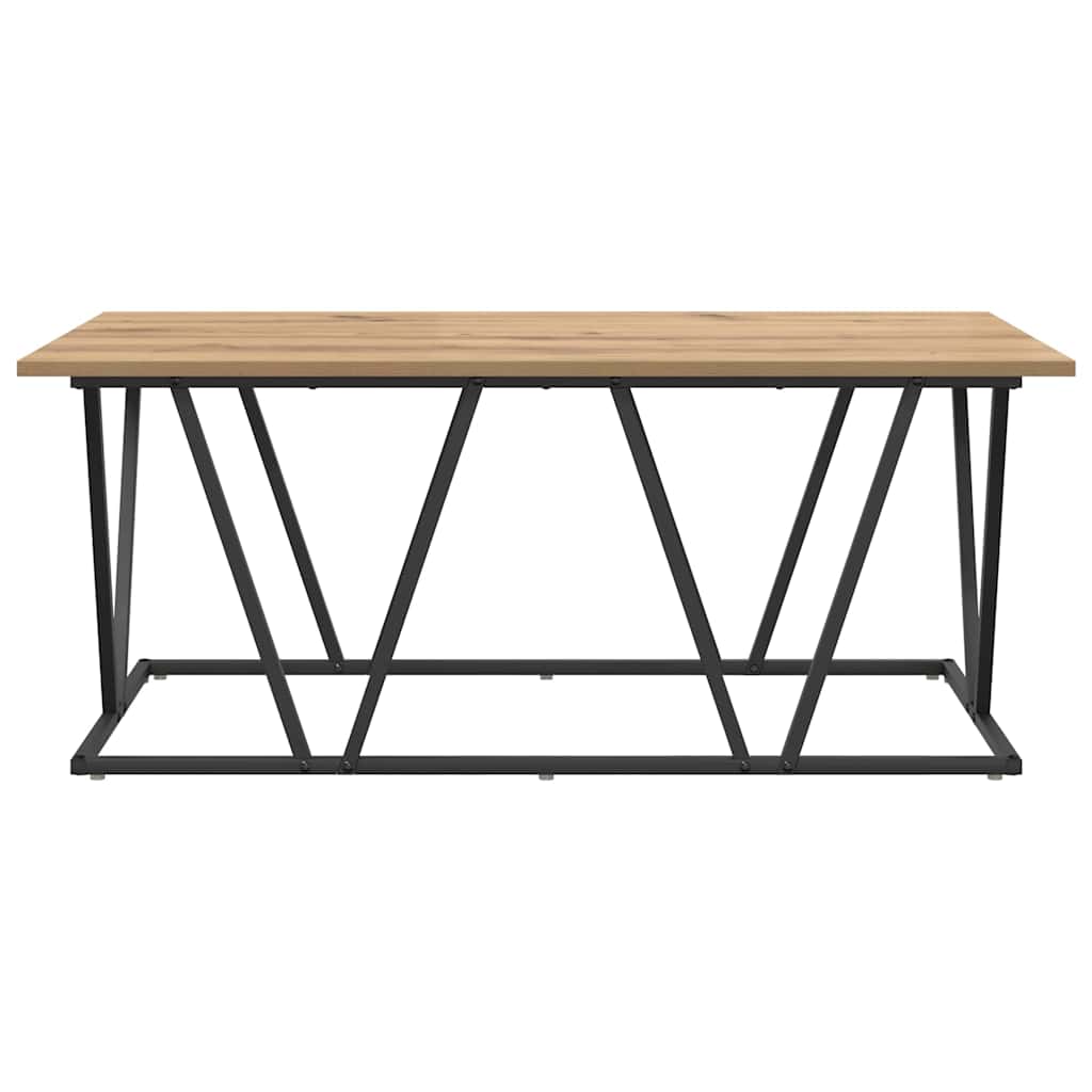 Tavolino da salotto Rovere artigianale 100 x 50 x 40 cm