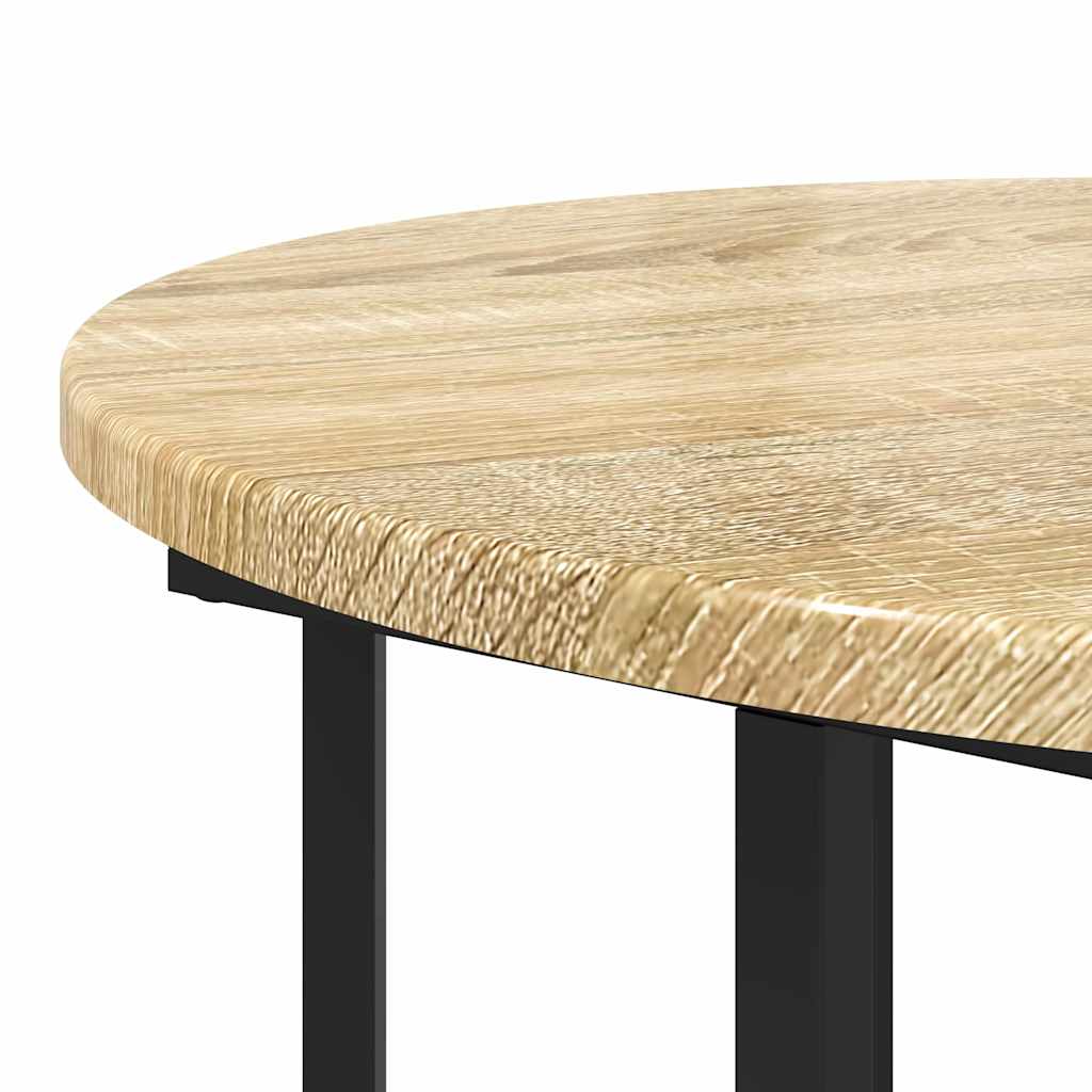 Set tavolini con lo scaffale 2 pcs Marrone