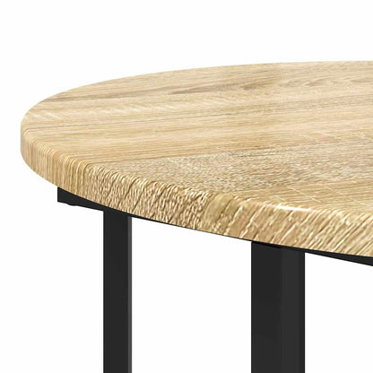 Set tavolini con lo scaffale 2 pcs Marrone