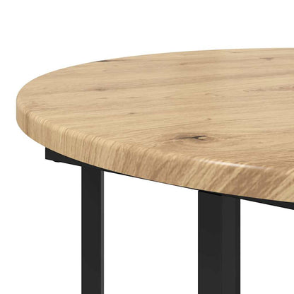 Set tavolini con lo scaffale 2 pcs Marrone