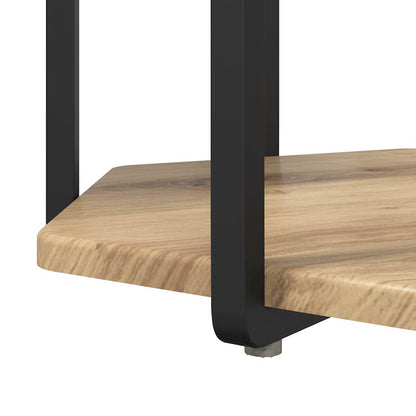 Set tavolini con lo scaffale 2 pcs Marrone