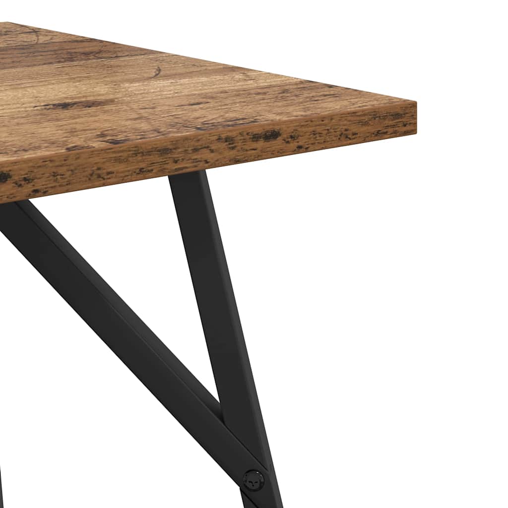 Set tavolini 2 pcs Legno Antico e Nero