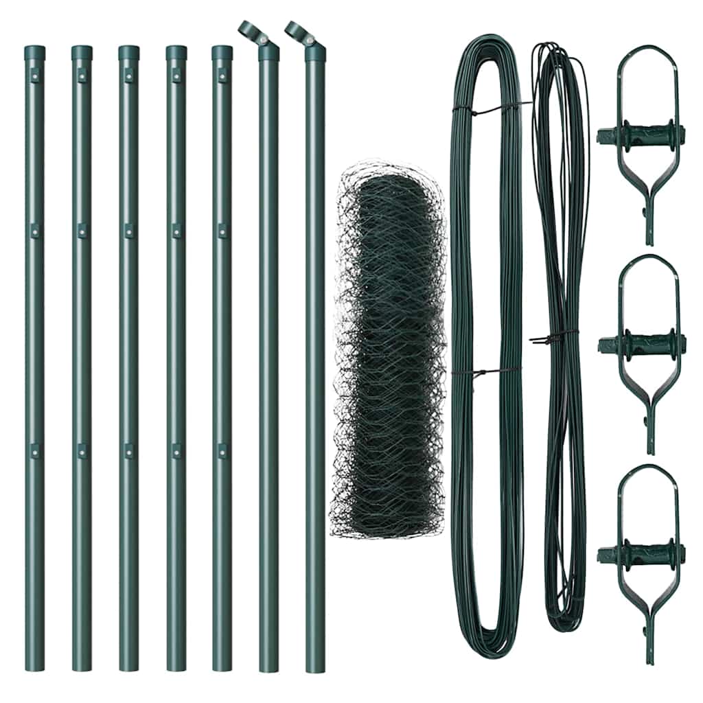 Palo della recinzione Verde 10 x 0,5 m (rete da 50 mm)