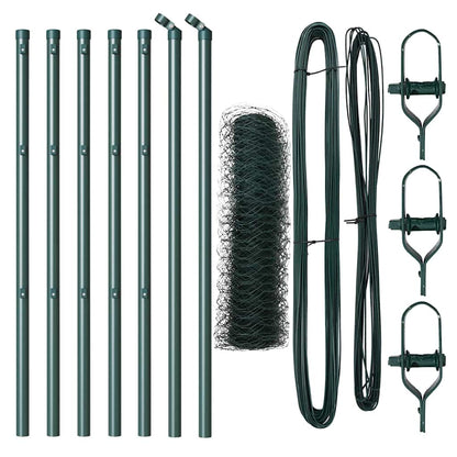 Palo della recinzione Verde 10 x 0,5 m (rete da 50 mm)