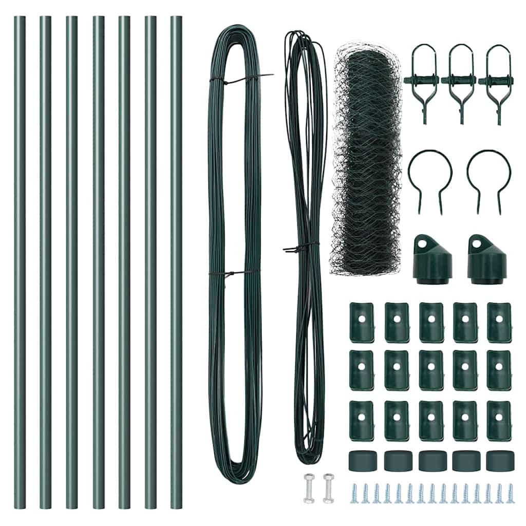 Palo della recinzione Verde 10 x 0,6 m (maglia 50 mm)