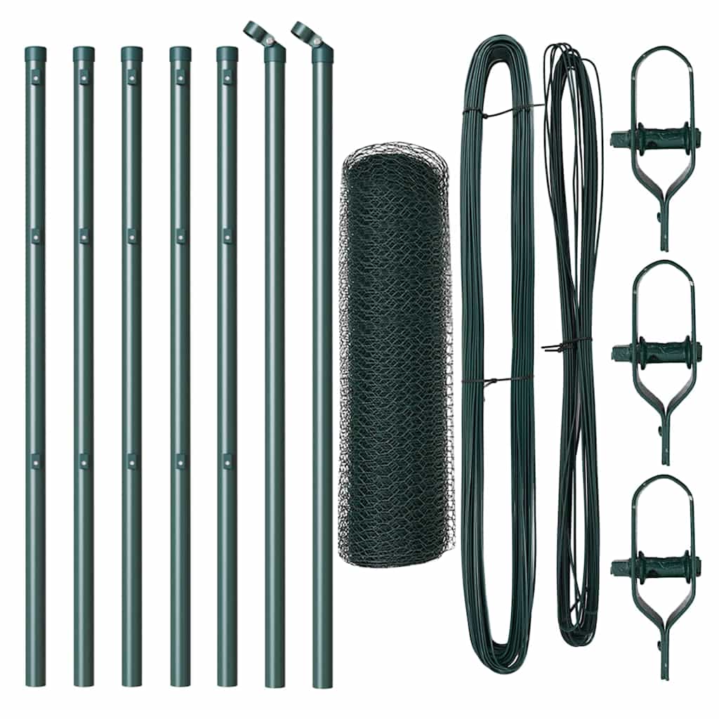 Palo della recinzione Verde 10 x 0,8 m (rete da 25 mm)