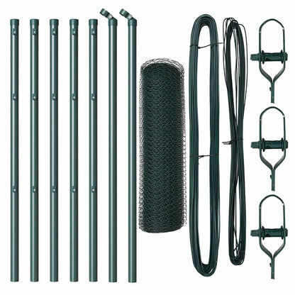 Palo della recinzione Verde 10 x 0,8 m (rete da 25 mm)
