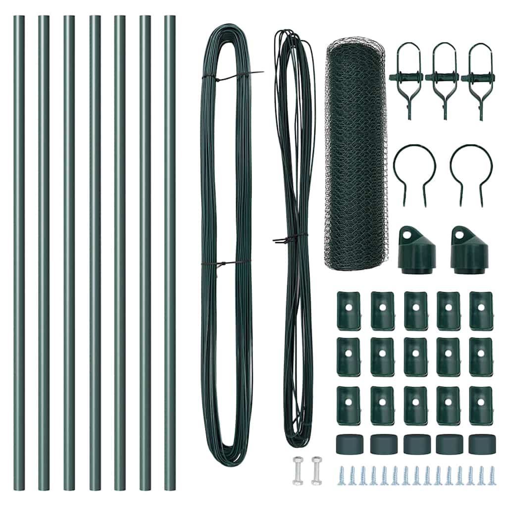 Palo della recinzione Verde 10 x 0,8 m (rete da 25 mm)