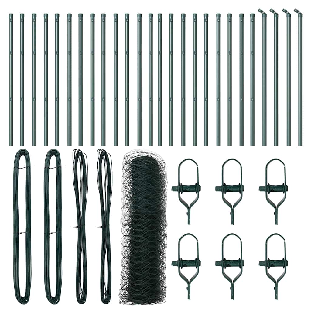 Palo della recinzione Verde 50 x 0,4 m (rete 36 mm)