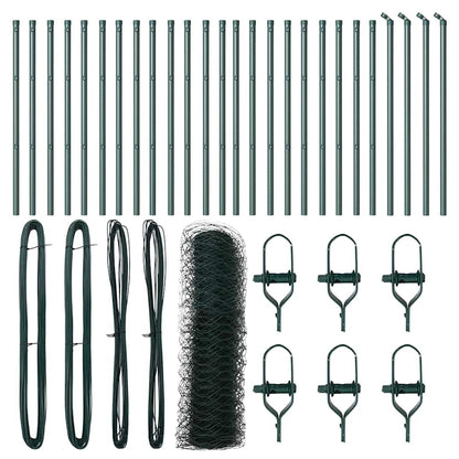 Palo della recinzione Verde 50 x 0,4 m (rete 36 mm)