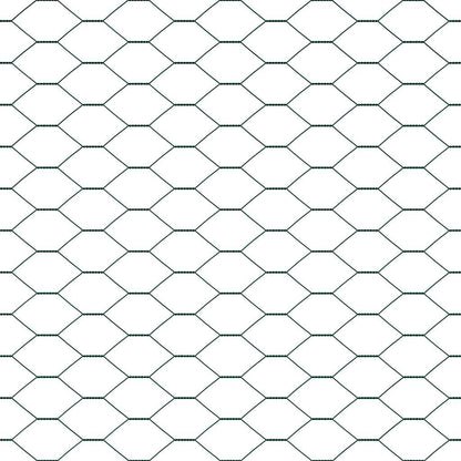 Palo della recinzione Verde 50 x 1 m (rete 25 mm) Acciaio e PVC