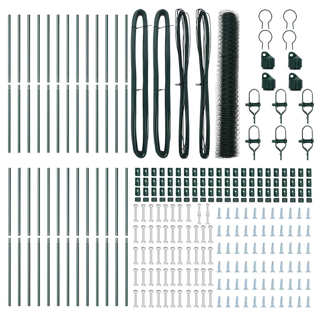 Palo della recinzione Verde 50 x 1 m (griglia 50 mm)