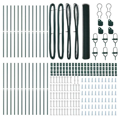 Palo della recinzione Verde 50 x 1,2 m (rete da 13 mm)