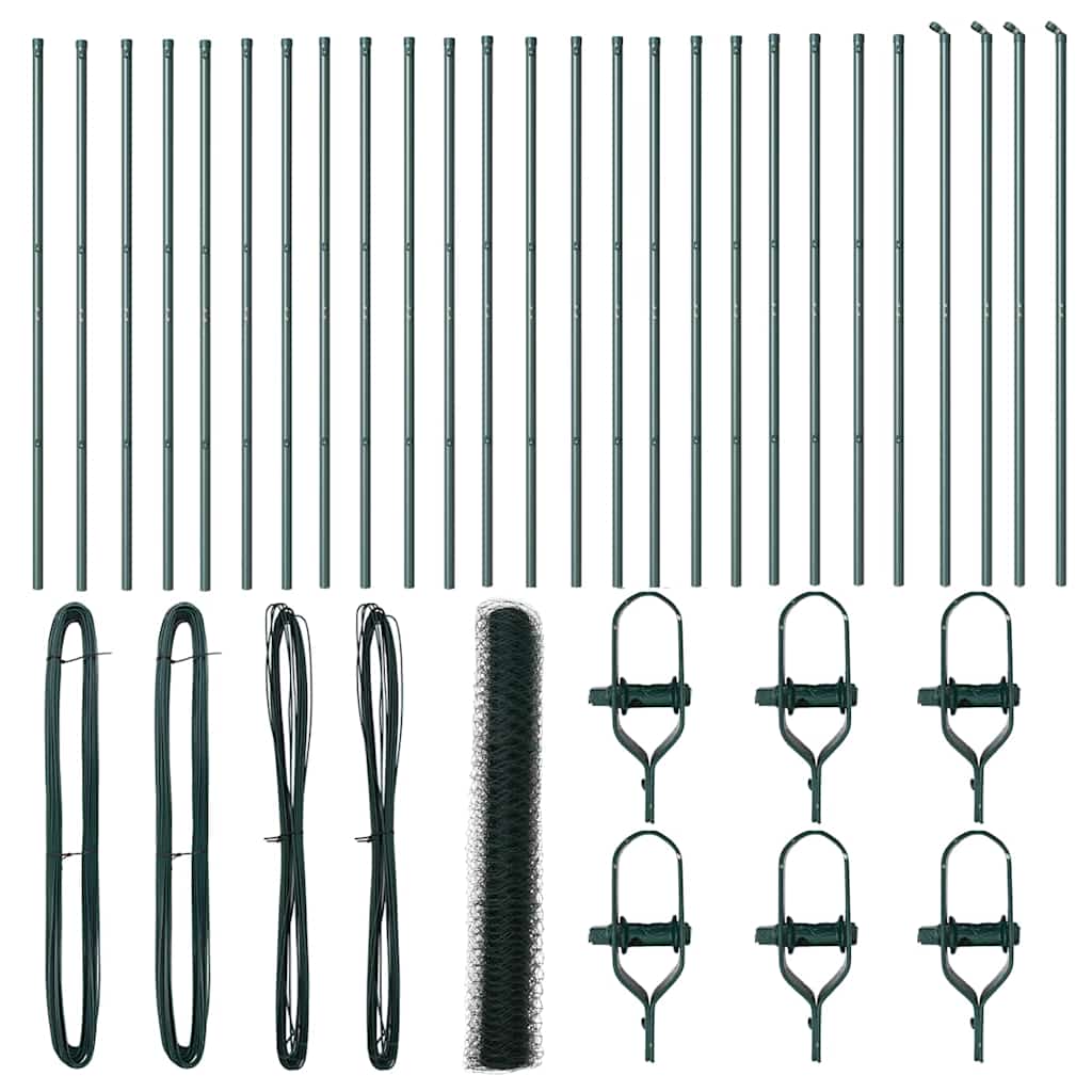 Palo della recinzione Verde 50 x 1,2 m (rete da 36 mm)