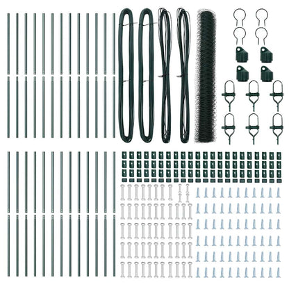 Palo della recinzione Verde 50 x 1,4 m (maglia da 50 mm)