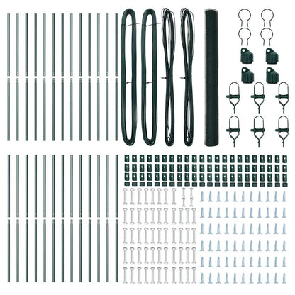 Palo della recinzione Verde 50 x 1,5 m (rete da 13 mm)