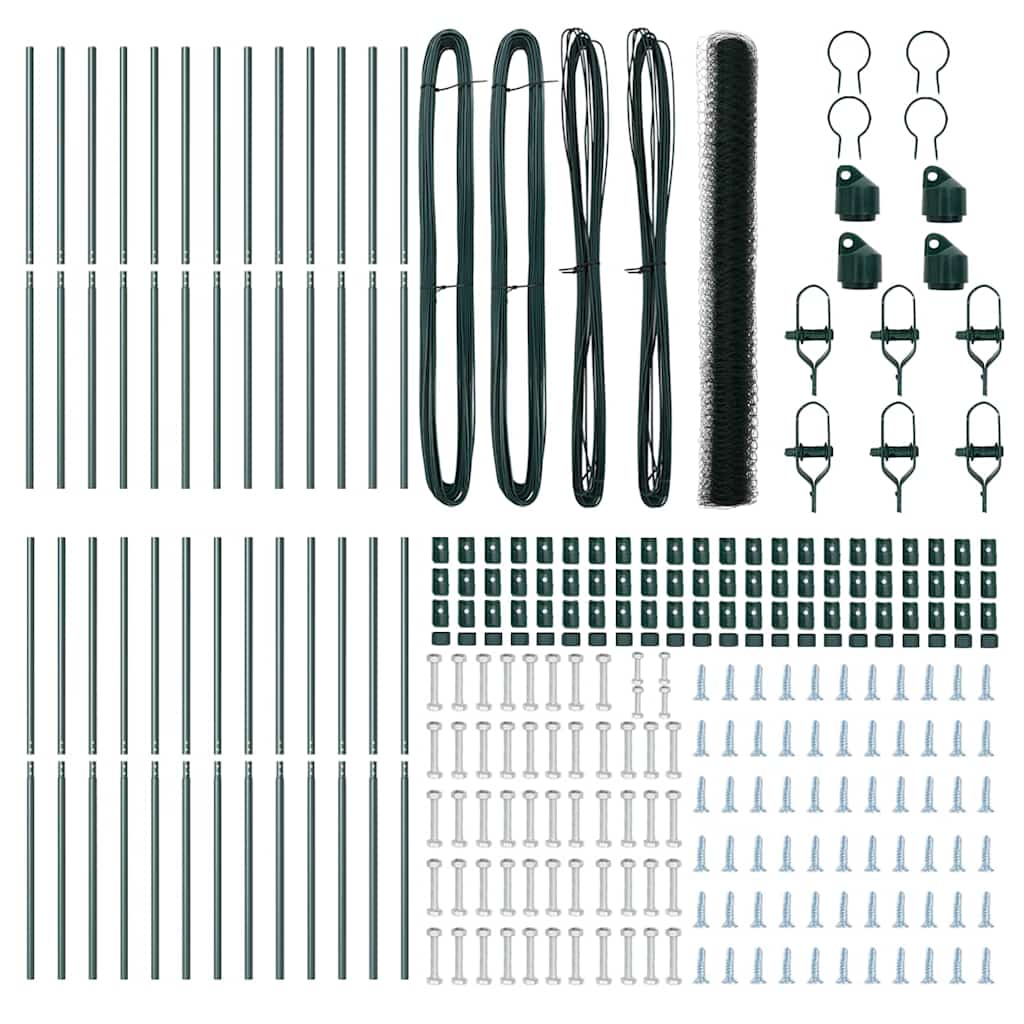 Palo della recinzione Verde 50 x 1,5 m (maglia 50 mm)
