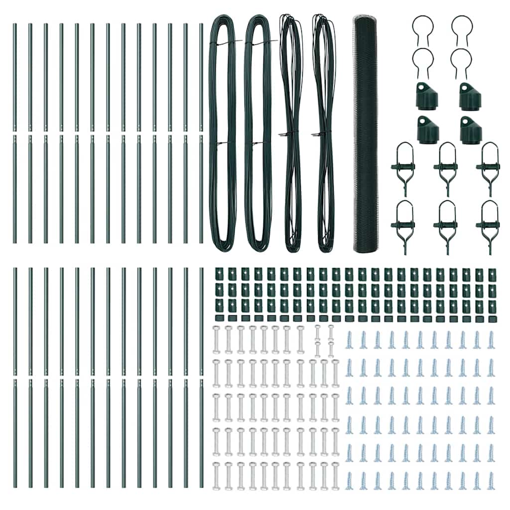 Palo della recinzione Verde 50 x 1,6 m (rete da 13 mm)