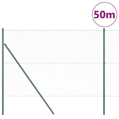 Recinzione esagonale da esterno da fissare a terra 50 x 1,6 m