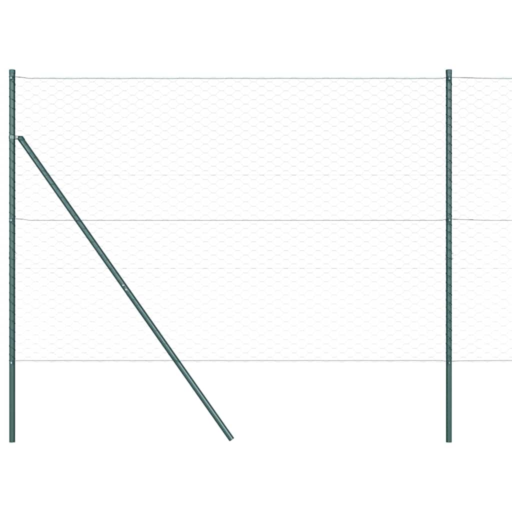 Palo della recinzione Verde 50 x 1,6 m (rete da 50 mm)