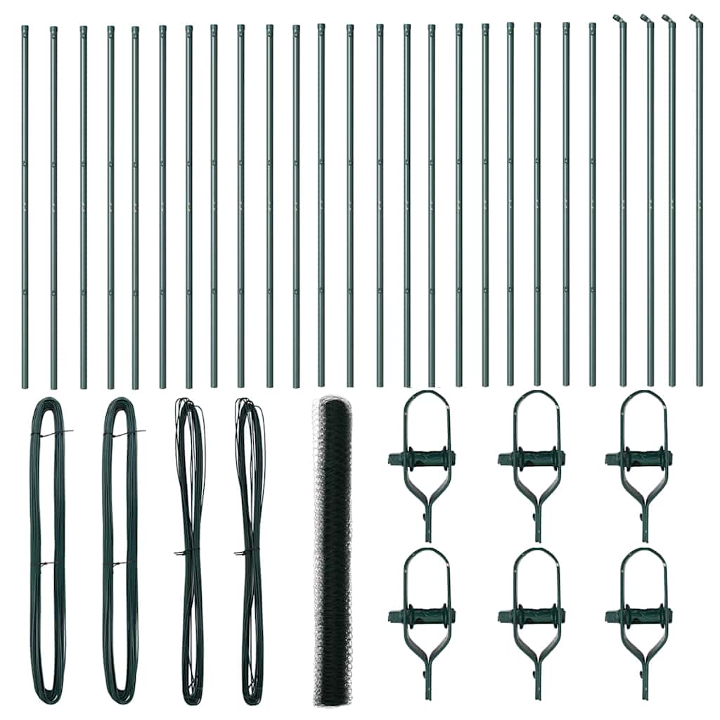 Palo della recinzione Verde 50 x 1,6 m (rete da 50 mm)