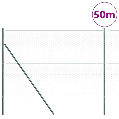 Palo della recinzione Verde 50 x 1,6 m (rete da 50 mm)