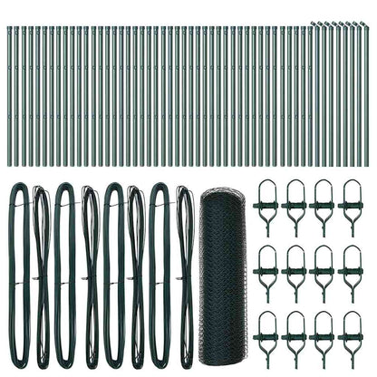 Palo della recinzione Verde 100 x 0,8 m (mesh da 13 mm)