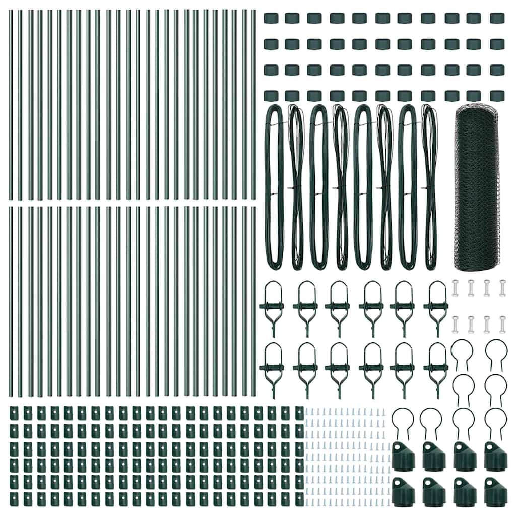 Palo della recinzione Verde 100 x 0,8 m (rete da 25 mm)