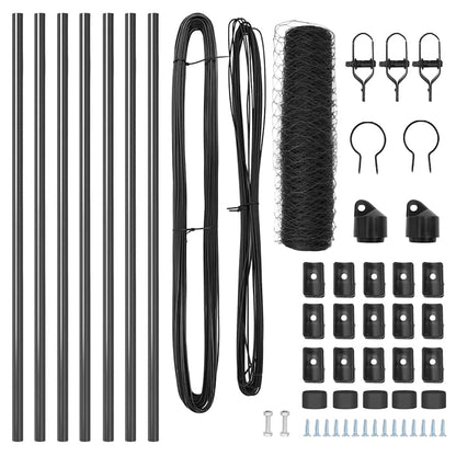 Palo della recinzione Grigio 10 x 0,4 m (rete da 36 mm)