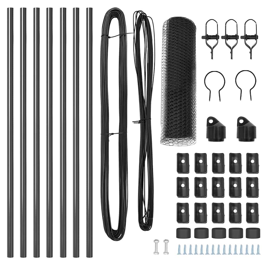 Palo della recinzione Grigio 10 x 0,6 m (rete 13 mm)