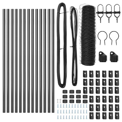 Palo della recinzione Grigio 25 x 0,8 m (maglia da 36 mm)